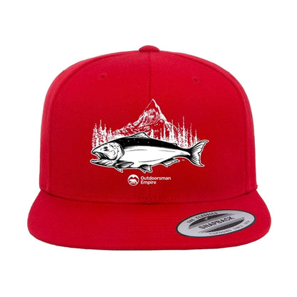Fishing Mountain Flat Bill Cap