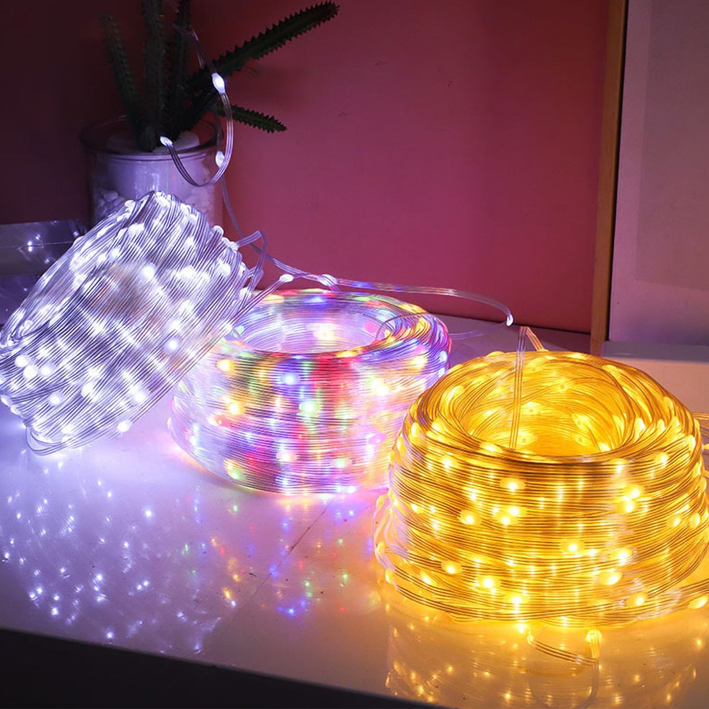 Outdoor Solar Copper Wire Light String Christmas Festival Decorations