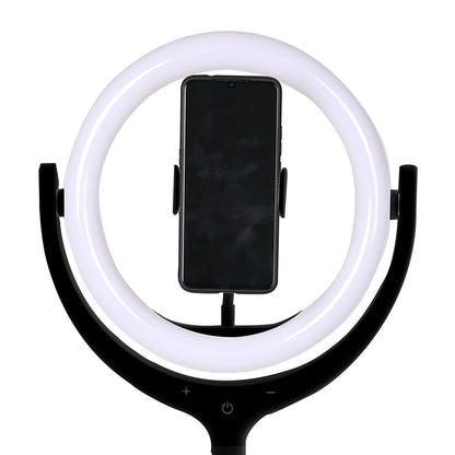 12'' LED Ring Light with Tripod Stand Phone Holder Dimmable Selfie