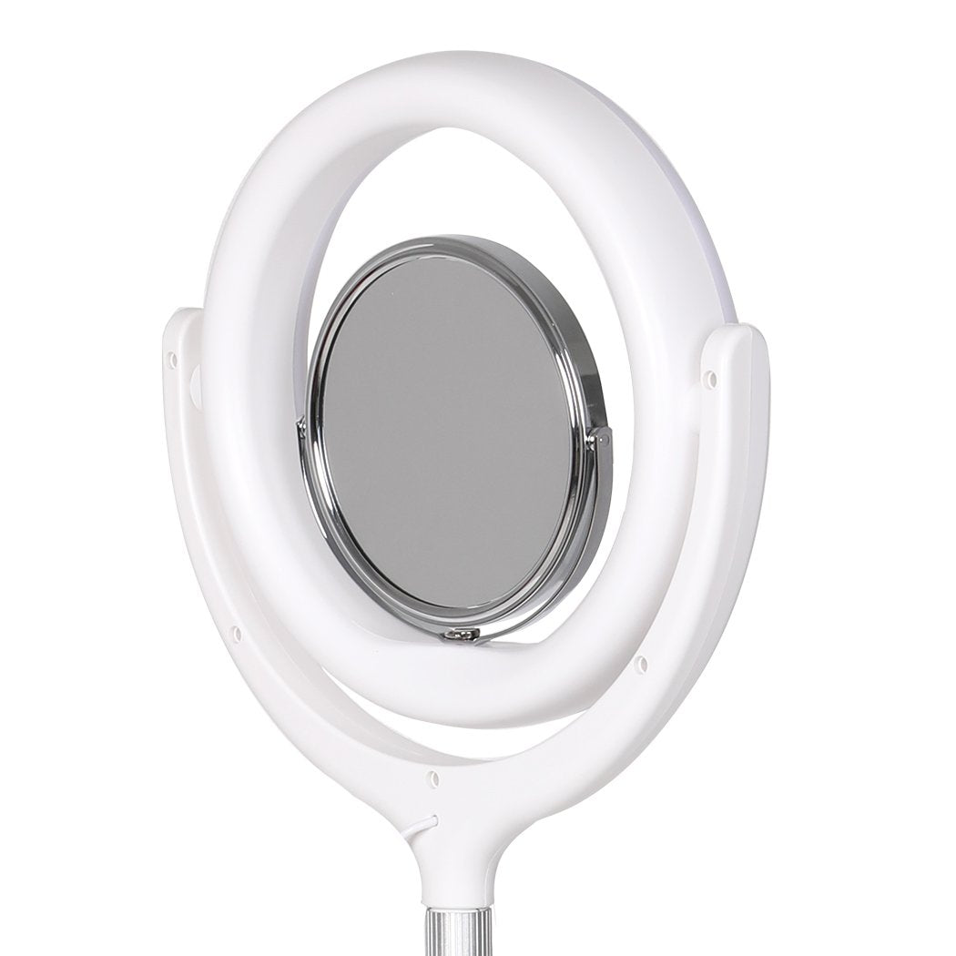LED Ring Light with Tripod Stand Phone Holder Dimmable Studio Lamp