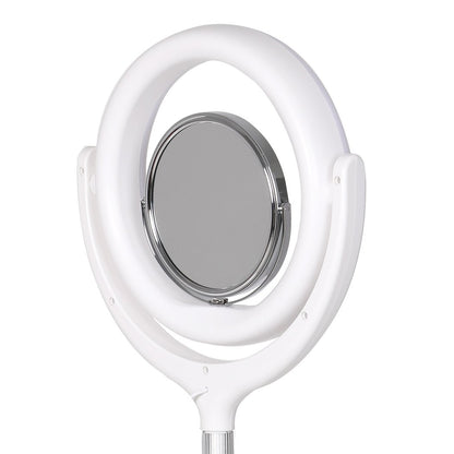 LED Ring Light with Tripod Stand Phone Holder Dimmable Studio Lamp