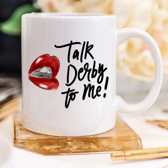 Horse Racing Coffee Mug,Talk Derby To Me with Hot