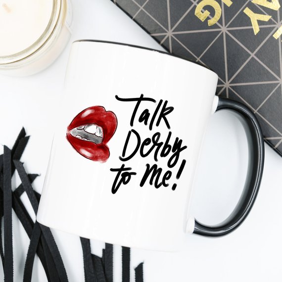 Horse Racing Coffee Mug,Talk Derby To Me with Hot