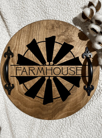Personalized Windmill Serving Tray