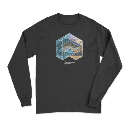 Fishing Geometry' Long Sleeve T-Shirt