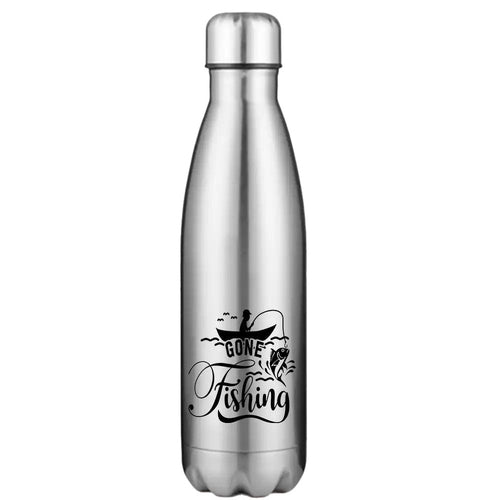 Gone Fishing 17oz Stainless Water Bottle