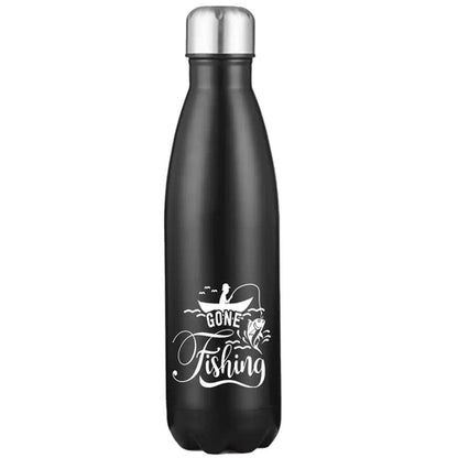 Gone Fishing 17oz Stainless Water Bottle