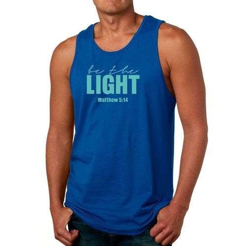 Mens Fitness Tank Top Graphic T-shirt Be The Light Print