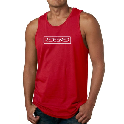 Mens Fitness Tank Top Graphic T-shirt Redeemed