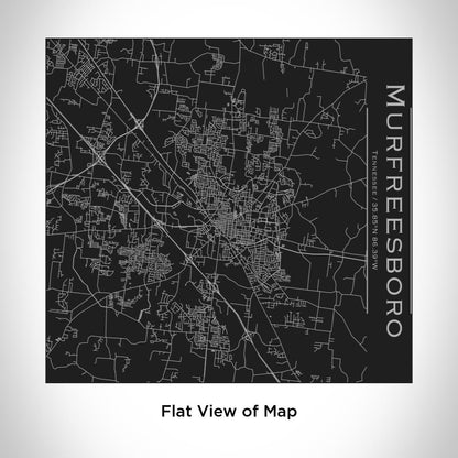 Murfreesboro - Tennessee Map Tumbler in Matte Black