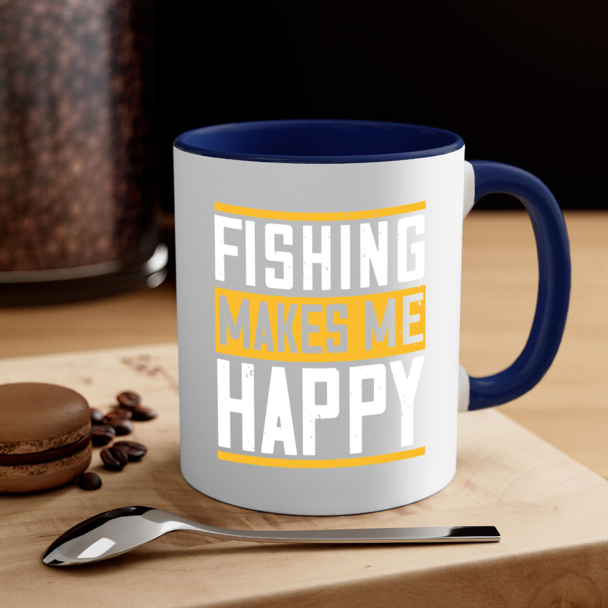be happy and go for fishing 267#- fishing-Mug / Coffee Cup