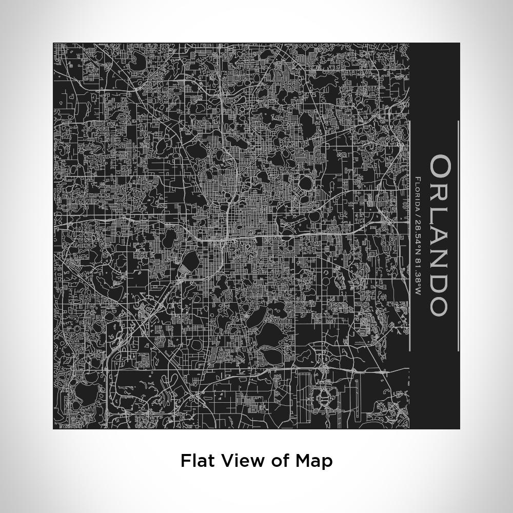 Orlando - Florida Map Tumbler in Matte Black