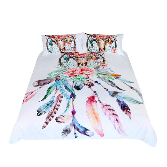 Floral Dreamcatcher Bedding Set King Hipster
