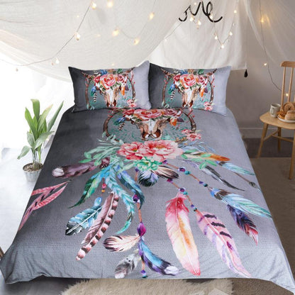 Floral Dreamcatcher Bedding Set King Hipster