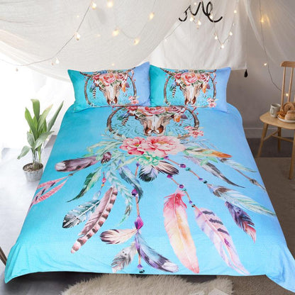 Floral Dreamcatcher Bedding Set King Hipster