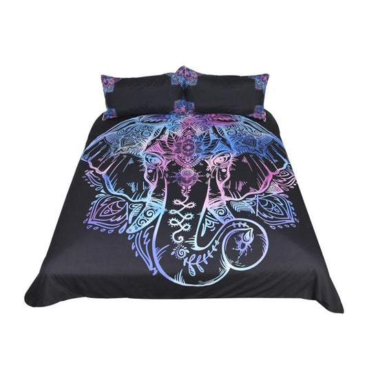 Elephant Bedding Set Queen Size Duvet Cover  Lotus