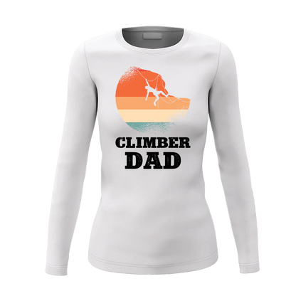 Climber Dad Women Long Sleeve Shirt