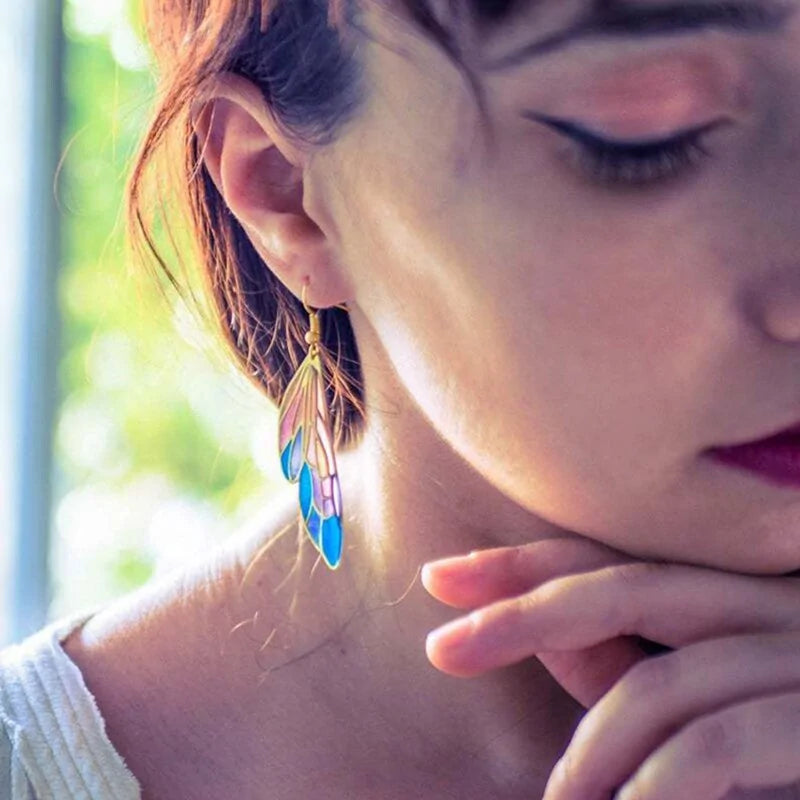 Fairy Butterfly Wings Drop Earrings