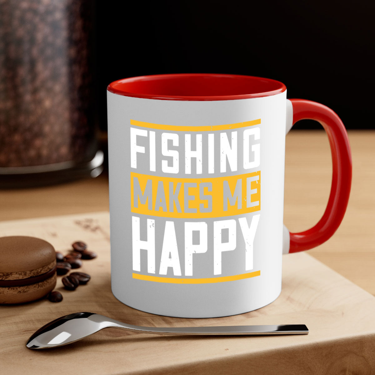 be happy and go for fishing 267#- fishing-Mug / Coffee Cup