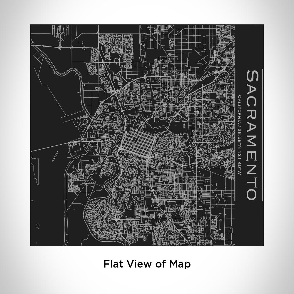 Sacramento - California Map Tumbler in Matte Black