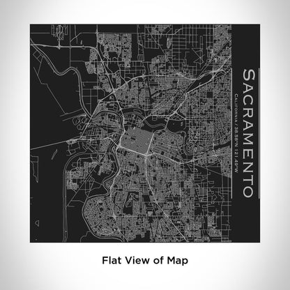 Sacramento - California Map Tumbler in Matte Black