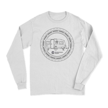 Camping Kaleidoscope Men Long Sleeve Shirt