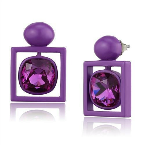 TK2789 - No Plating Stainless Steel Earrings with Top Grade Crystal
