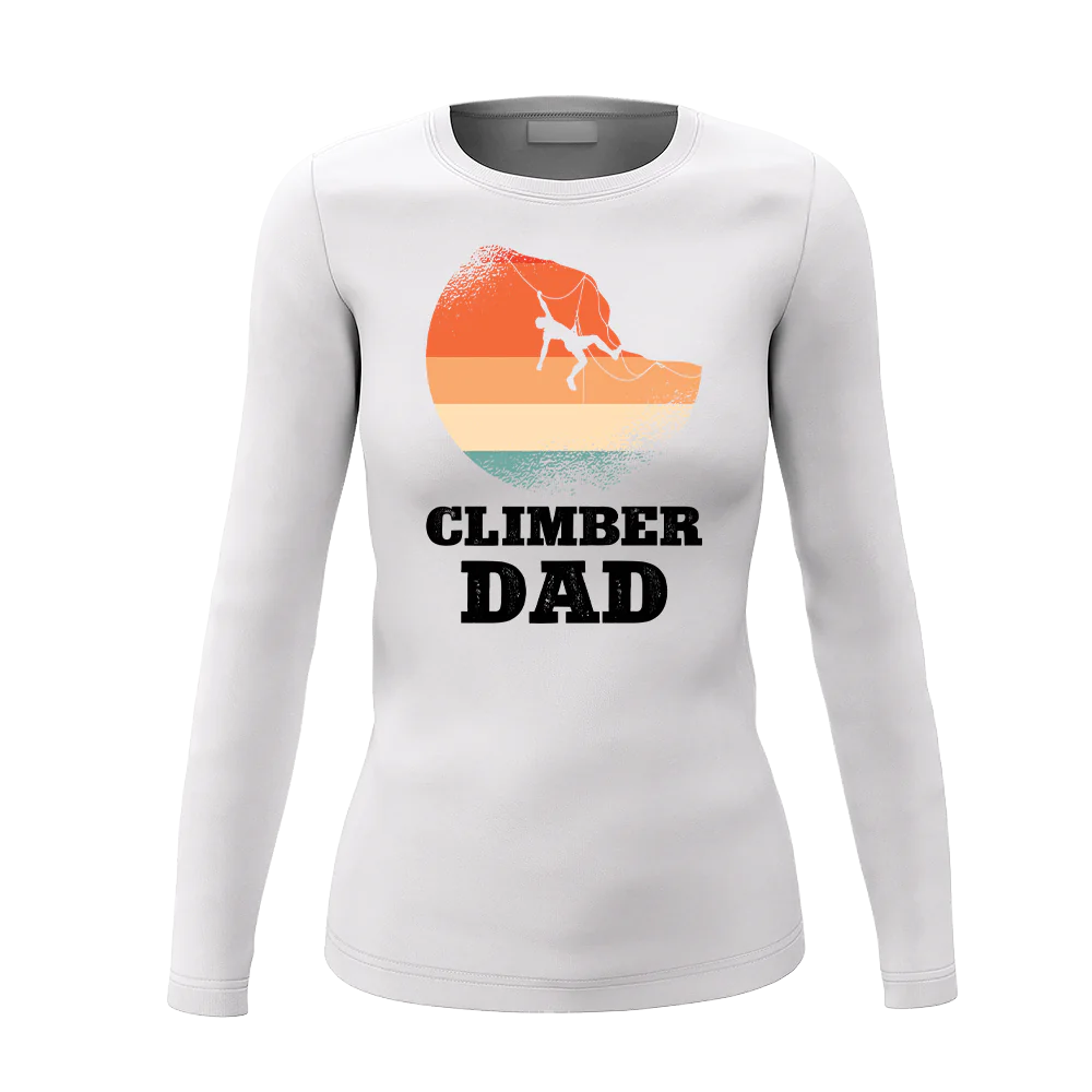 Climber Dad Women Long Sleeve Shirt