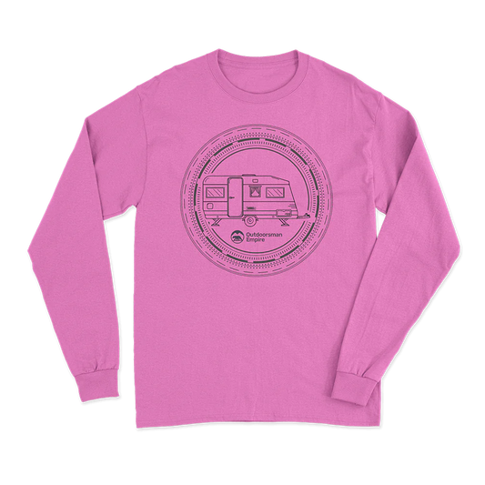 Camping Kaleidoscope Men Long Sleeve Shirt