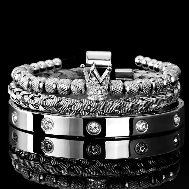 Roman Royal Charm Men Bracelets Stainless Steel