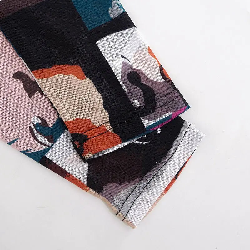 Long Sleeve Mesh Bodysuit