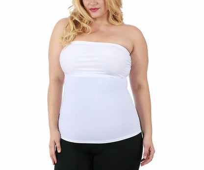 InstantFigure Plus Size Strapless Bandeau Top WBT035C