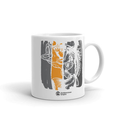 Fishing Grunge Bars 11oz Mug