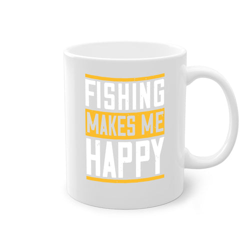 be happy and go for fishing 267#- fishing-Mug / Coffee Cup