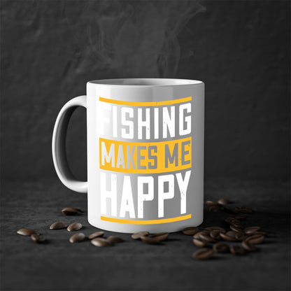 be happy and go for fishing 267#- fishing-Mug / Coffee Cup