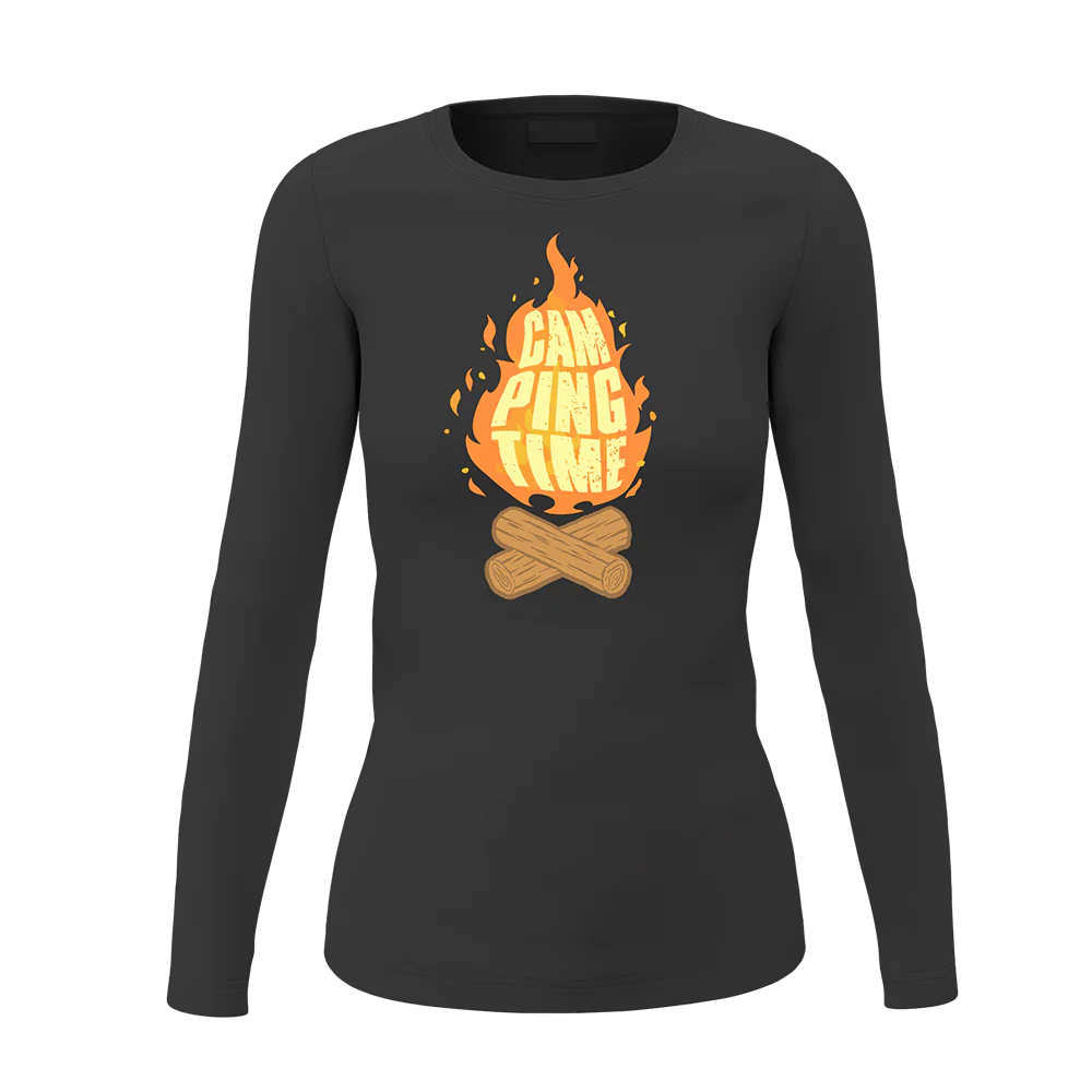 Camp Fire Women Long Sleeve Shirt
