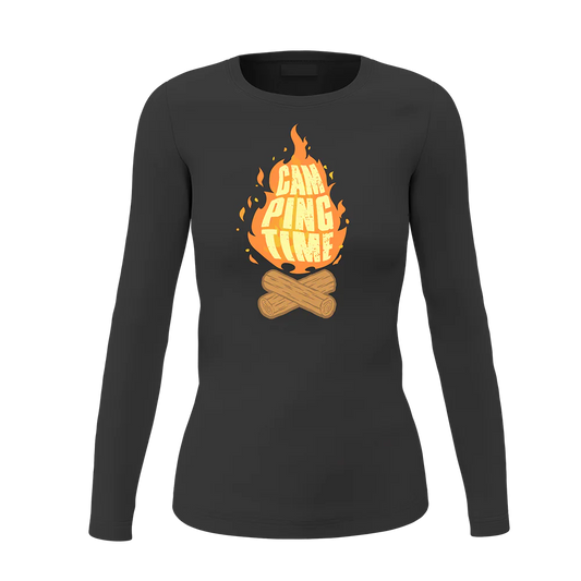 Camp Fire Women Long Sleeve Shirt