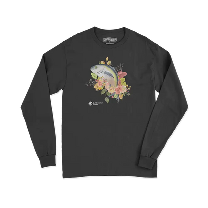 Fishing Flower' Men Long Sleeve Shirt