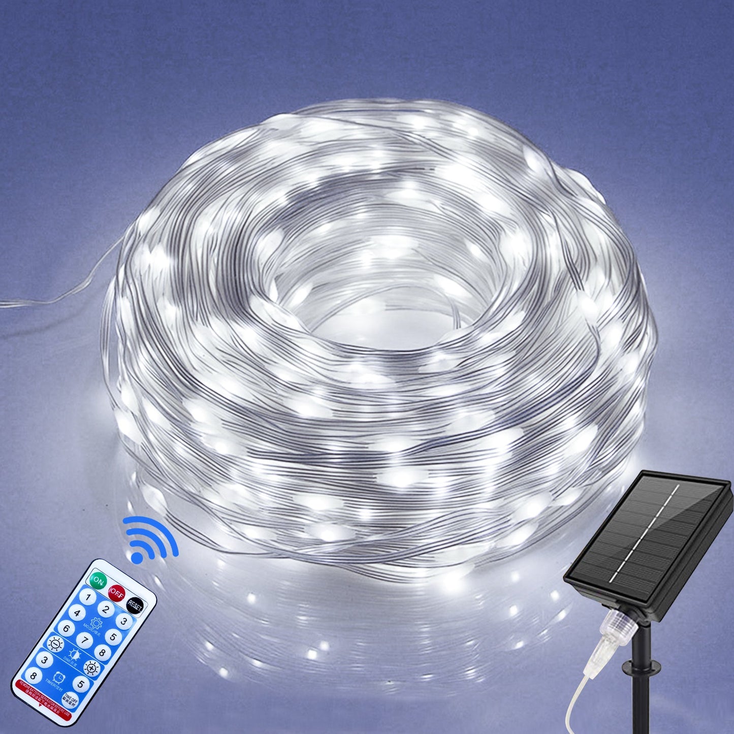 Outdoor Solar Copper Wire Light String Christmas Festival Decorations