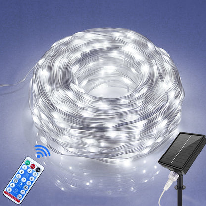 Outdoor Solar Copper Wire Light String Christmas Festival Decorations