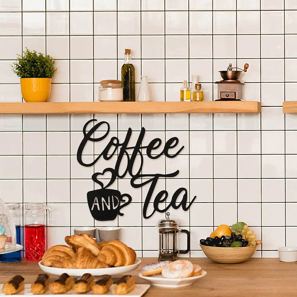 Coffee And Tea Wall Sign